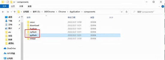 系统组件文件夹示意图