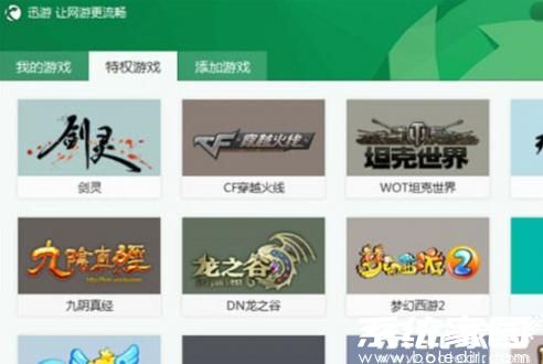 迅游节点选择示意图