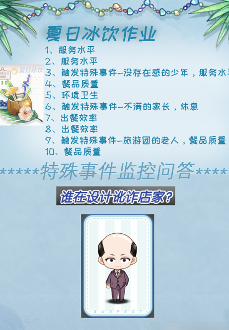 未定事件簿海滨狂欢夏日冰饮高分通关攻略  
