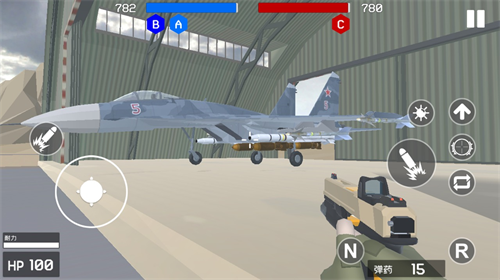 多兵种作战实景