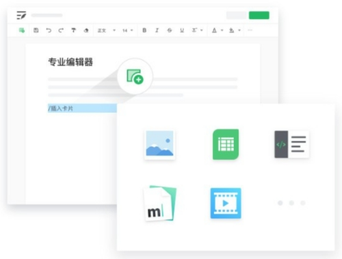 语雀操作界面示意图