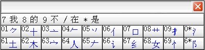 小键盘示意图