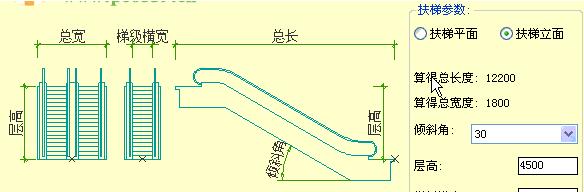 自动扶梯绘制