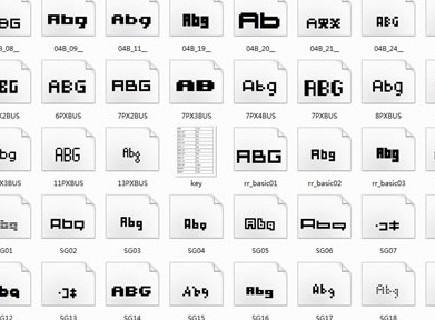 字体应用场景示意