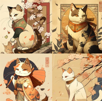 日漫风格猫形象
